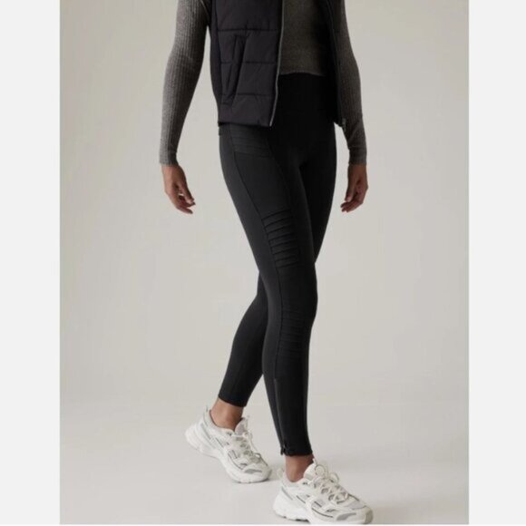 Athleta Delancey Moto Tight in Black - XS - Picture 1 of 11